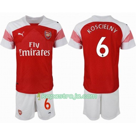 Billiga Fotbollströjor Arsenal KOSCIELNY 6 Barn Hemma tröja 2018/19 Kortärmad